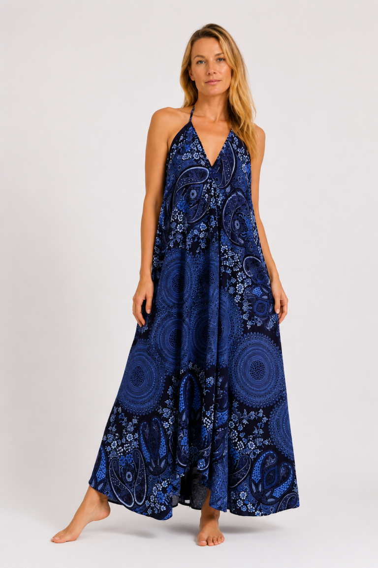 Lekka i przewiewna sukienka w stylu MAXI boho – SM215