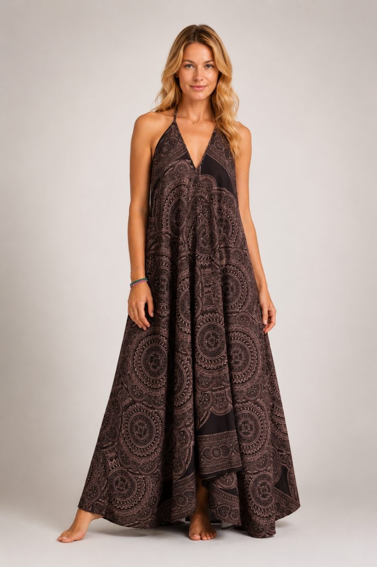 Lekka i przewiewna sukienka w stylu MAXI boho – SM220