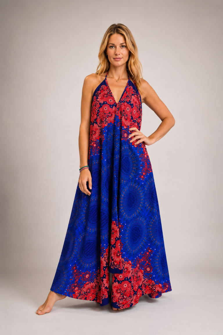 Lekka i przewiewna sukienka w stylu MAXI boho – SM221