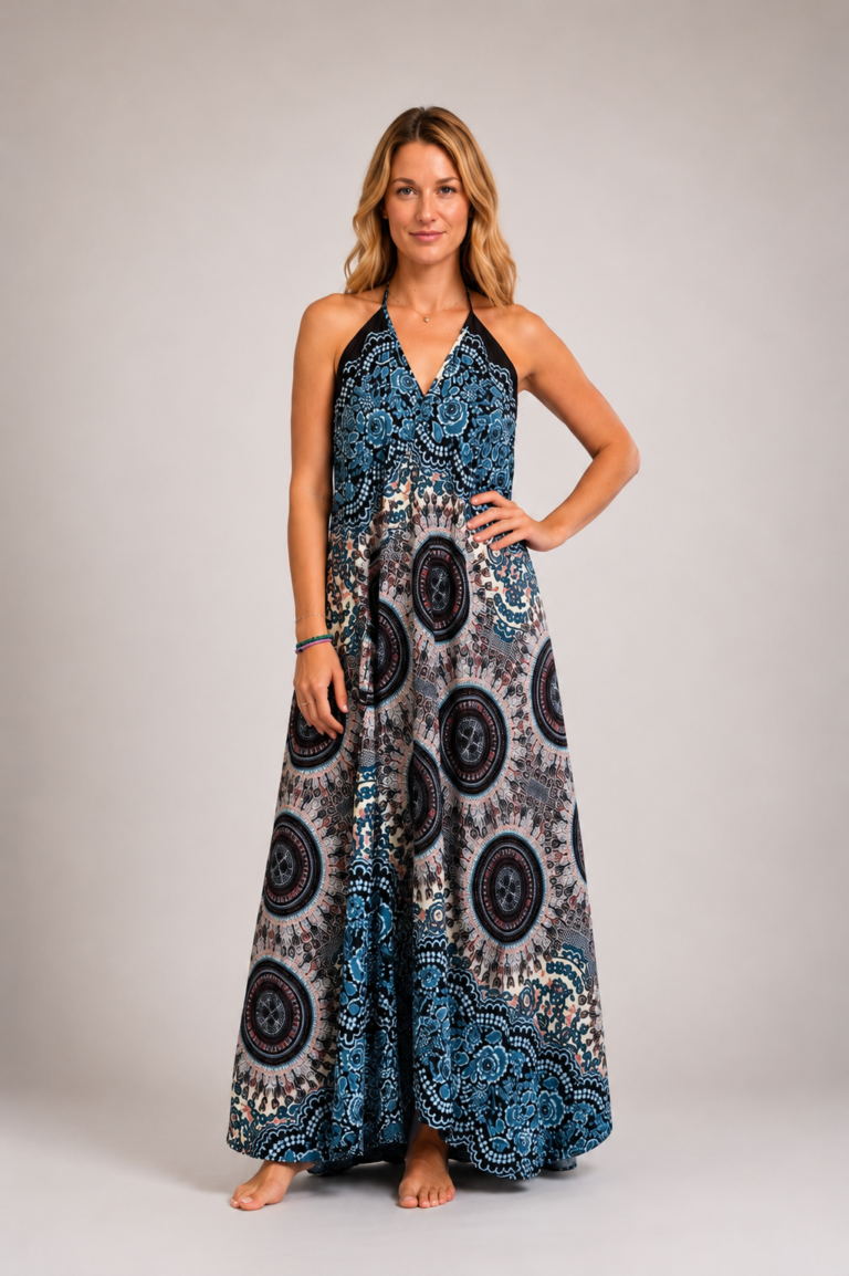 Lekka i przewiewna sukienka w stylu MAXI boho – SM222