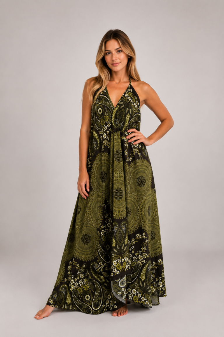 Lekka i przewiewna sukienka w stylu MAXI boho – SM223