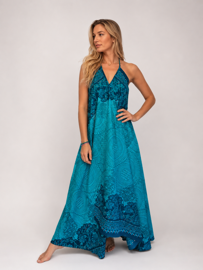 Lekka i przewiewna sukienka w stylu MAXI boho – SM225