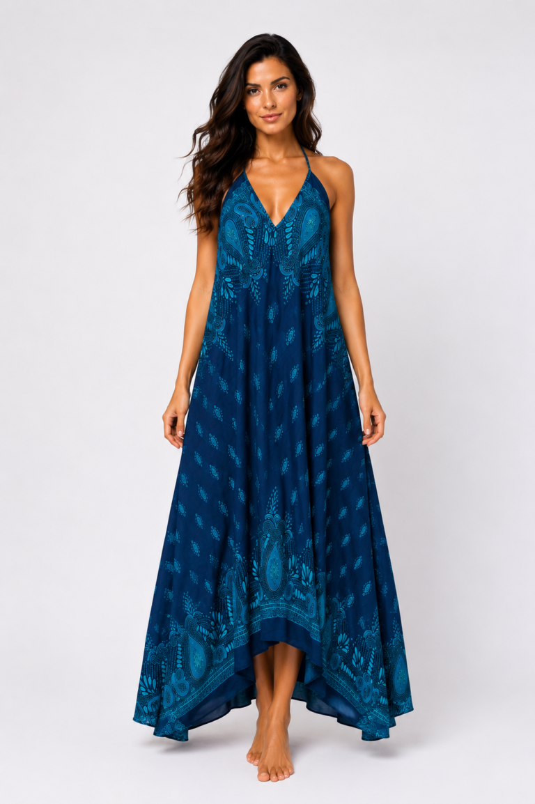 Lekka i przewiewna suknia MAXI boho – SM212